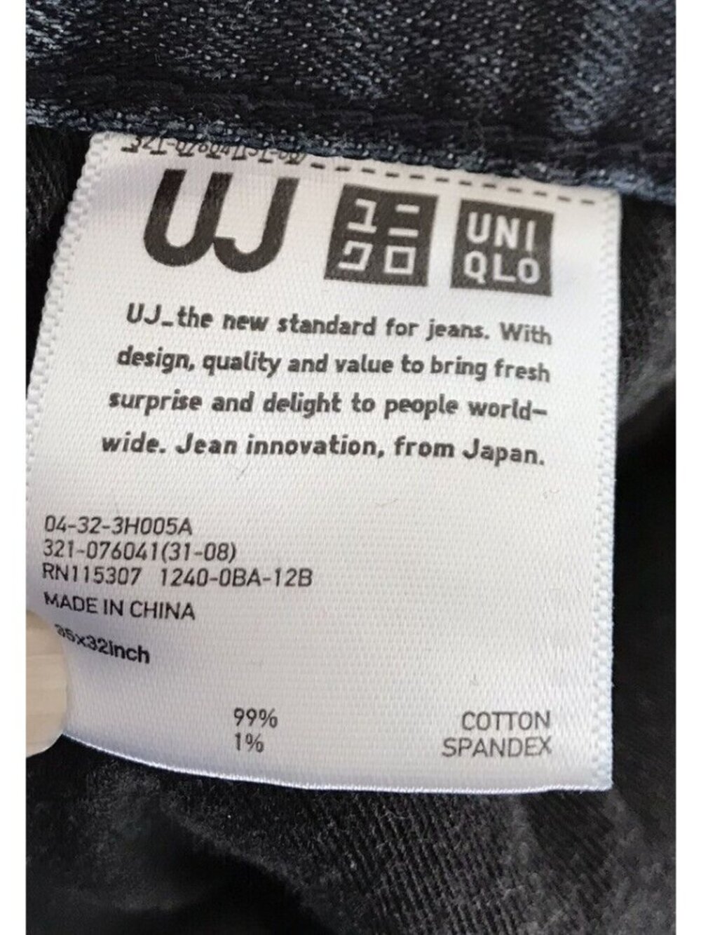 UJ Uniqlo Slim Straight Leg Jeans Womens Dark Wash Blue Stretch W28” L32" - Picture 5 of 8